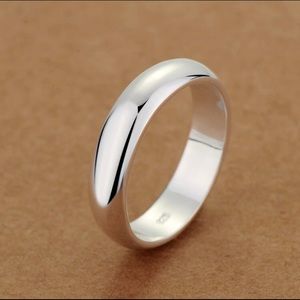 Sterling Silver Multi Gender Band Ring